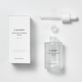 ProtoClinical k-beauty Luvum Bamboo Hyaluronic Moisture Serum 50ml close-up serum packaging detail on a pale blue background
