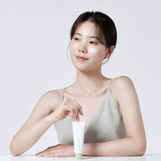 ProtoClinical k-beauty Luvum Calming Repair Cica Cream 50ml soft beige package detail on a pale blue background.