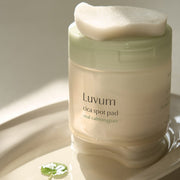 ProtoClinical k-beauty Luvum Calming Repair Cica Spot Pad 50ml(60pcs) rose and beige packaging in a square packshot on a light background