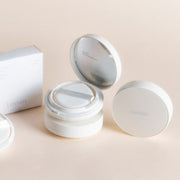 ProtoClinical k-beauty soft beige and pale lavender beauty graphic on a light background.