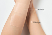 ProtoClinical k-beauty warm beige beauty product detail with vertical tones on a light background.