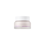 ProtoClinical k-beauty Luvum Slow Aging Phyto Collagen Cream 50ml in mint green product packaging on a light blue background, shown as a single packaged item