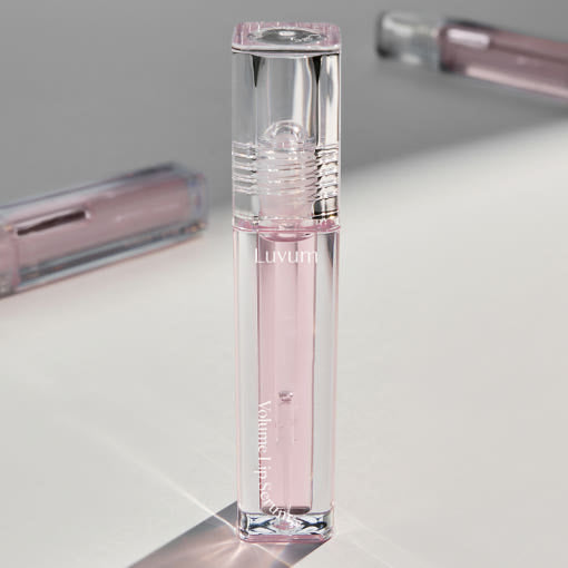 ProtoClinical k-beauty Luvum Volume Lip Serum 4ml packaging with soft pink and cream tones on a light background.