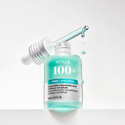 ProtoClinical k-beauty Anua PDRN Hyaluronic Acid Capsule 100 Serum 30ml single tall aqua serum bottle standing vertically on a white background with soft pink corner shading