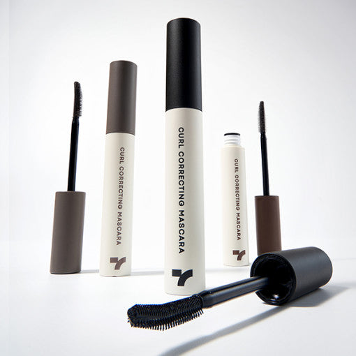 ProtoClinical k-beauty TONYMOLY Eye Tone Curl Correcting Mascara 7.5g single slim mascara package centered in a square product layout on a clean white background
