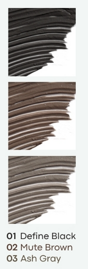 ProtoClinical k-beauty TONYMOLY Eye Tone Curl Correcting Mascara 7.5g single slim mascara package standing upright on a light beige background
