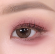 ProtoClinical k-beauty TONYMOLY Eye Tone Single Eye Shadow #414~#427 single square eye shadow swatch centered on a pale beige background with soft rosy tones