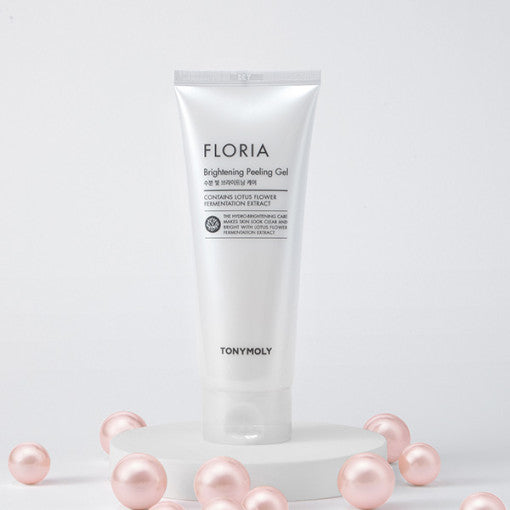 ProtoClinical k-beauty TONYMOLY FLORIA Brightening Peeling Gel 150ml single peeling gel tube shown upright with a visible front label on a light background