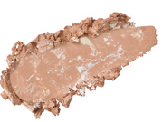 ProtoClinical k-beauty warm beige makeup swatch on a pale blue and white background.