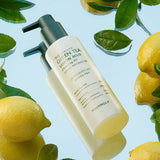 TONYMOLY The Chok Chok Green Tea Lemon Mild Cleansing Oil 200ml by ProtoClinical shown in a product detail image with the cleansing oil bottle and printed label visible on a clean background for a k-beauty skincare routine.