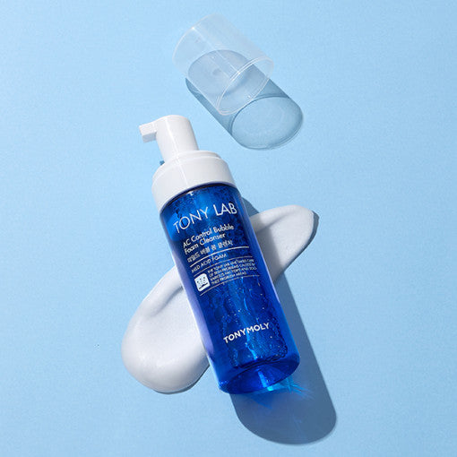 TONYMOLY TONY LAB AC Control Bubble Foam Cleanser 150ml by ProtoClinical displayed in a centered product packshot with visible label details on a white background for a k-beauty skincare routine.
