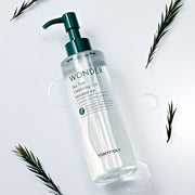 ProtoClinical k-beauty TONYMOLY Wonder Tea Tree Cleansing Oil 200ml single upright cleansing oil bottle with a visible front label on a clean white background