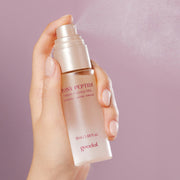 ProtoClinical k-beauty goodal Peony Peptide Volume Essence Mist 50ml displayed as a rose pink bottle-style packshot with soft rectangular packaging on a light background