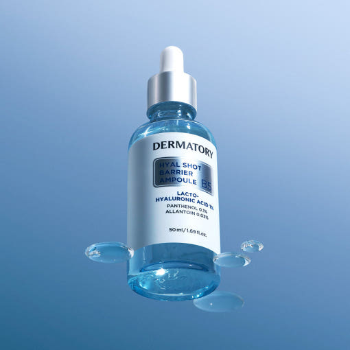 ProtoClinical k-beauty pale blue and white product packaging graphic.
