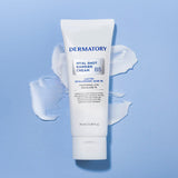 ProtoClinical k-beauty DERMATORY Hyal Shot Barrier Cream B5 70ml single upright light blue cream tube with a white cap centered on a soft blue background