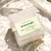 ProtoClinical k-beauty DERMATORY Pro Trouble Pore Cleansing Water Pad 160ml (100 Pads) two upright product containers side by side on a warm beige background