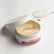 ProtoClinical k-beauty DERMATORY Pro Vita A Retinal Eye Patch 60P packaging and details image showing hydrogel eye patch packaging with product detail callouts