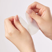 ProtoClinical k-beauty DERMATORY SALICINIC Pore Tightening Gel Pad 93g (30ea) shown as a translucent gel pad being torn apart between two hands on a pale background