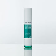 ProtoClinical k-beauty DERMATORY Salicinic Pore Trobule Spicule Ampoule 50ml shown as a single upright green ampoule bottle centered on a pale aqua background