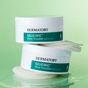 ProtoClinical k-beauty DERMATORY SALICINIC Pore Trouble Melting Pad 30ea single pore pad container with front-facing label on a clean white background