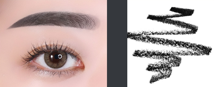 ProtoClinical k-beauty innisfree Auto Eyebrow Pencil multiple slim eyebrow pencils arranged side by side in assorted brown and taupe tones on a light background