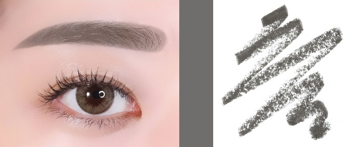 ProtoClinical k-beauty innisfree Auto Eyebrow Pencil multiple slim eyebrow pencils arranged side by side in assorted brown and taupe tones on a light background