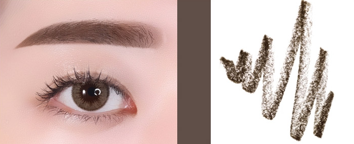 ProtoClinical k-beauty innisfree Auto Eyebrow Pencil multiple slim eyebrow pencils arranged side by side in assorted brown and taupe tones on a light background