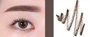 ProtoClinical k-beauty innisfree Auto Eyebrow Pencil multiple slim eyebrow pencils arranged side by side in assorted brown and taupe tones on a light background