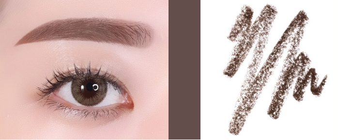 ProtoClinical k-beauty innisfree Auto Eyebrow Pencil multiple slim eyebrow pencils arranged side by side in assorted brown and taupe tones on a light background