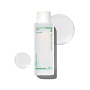 ProtoClinical k-beauty innisfree Green Tea Skin For Men 150ml shown as a single upright pale green bottle centered on a white background with faint beige side accents.
