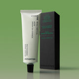 ProtoClinical k-beauty Innisfree Isle Number Hand Cream 50ml #Green Tea Essence single dark green hand cream tube standing upright on a green background