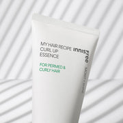 ProtoClinical k-beauty innisfree My Hair Recipe Curl Up Essence 100ml single upright essence package in a square product packshot
