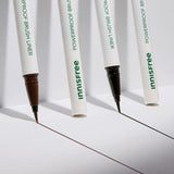 ProtoClinical k-beauty innisfree Powerproof Brush Liner shown in soft gray product packaging on a light background.