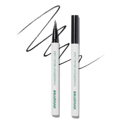 ProtoClinical k-beauty innisfree Powerproof Brush Liner displayed as a slim cool gray liner product on a light background.