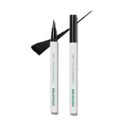ProtoClinical k-beauty Innisfree Powerproof Pen Liner #Black single slim pen-style eyeliner centered upright in black and gray on a white background