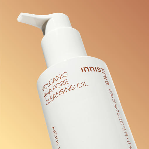 Innisfree Volcanic BHA Pore Cleansing Oil 150ml by ProtoClinical shown in a product detail image with the packaging and printed label visible on a clean background for a k-beauty skincare routine.