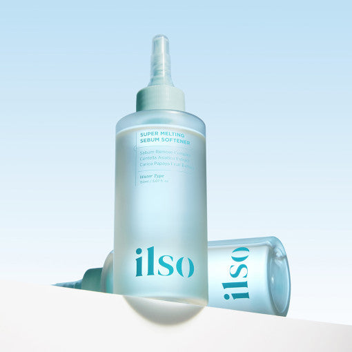 ProtoClinical k-beauty skincare product packaging in soft blue tones on a light background.