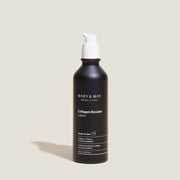 ProtoClinical k-beauty [MARY & MAY] Collagen Booster Lotion 120ml slim beige lotion package on a very light lavender background