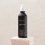 ProtoClinical k-beauty [MARY & MAY] Collagen Booster Lotion 120ml dark lotion package centered between soft peach side panels