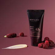 ProtoClinical k-beauty [MARY & MAY] Idebenone Blackberry Complex Intense Cream 100g beauty product visual on a light background.