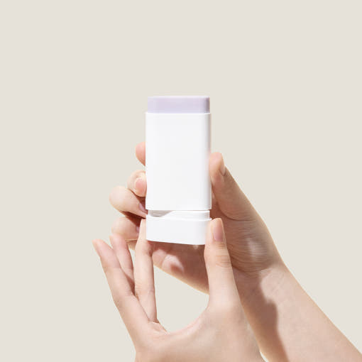 ProtoClinical k-beauty [MARY & MAY] Peptide Bakuchiol Sun Stick SPF50+ PA++++ 18g single lavender sun stick in a clean studio product layout