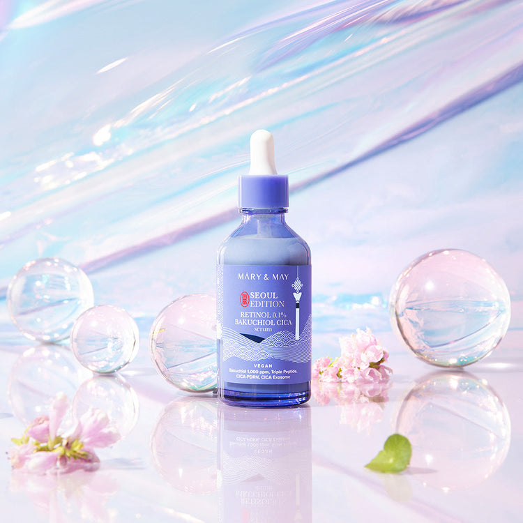 ProtoClinical k-beauty muted blue vertical beauty product silhouette centered on a pale blue background.
