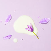 ProtoClinical k-beauty soft lavender beauty graphic on a light background.