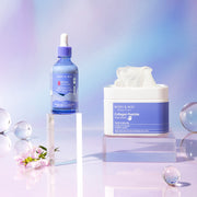 ProtoClinical k-beauty muted blue vertical beauty product silhouette on a pale background.