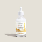 ProtoClinical k-beauty warm beige beauty graphic on a light background.