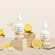 ProtoClinical k-beauty pale beige beauty graphic with a warm yellow center on a light background.