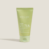 ProtoClinical k-beauty [MARY & MAY] Sensitive Soothing Gel Cream 100g shown as a single tall package silhouette with a muted vertical center and soft yellow side panels on a light background