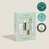 [MARY & MAY] Soothing Trouble Care Travel Kit (5pcs) by ProtoClinical shown with green travel kit products on a clean white background for a k-beauty skincare routine.
