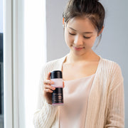 ProtoClinical k-beauty [MARY & MAY] Vegan Blackberry Complex Cream Essence 140ml taupe product silhouette with soft gray side shading on a light background