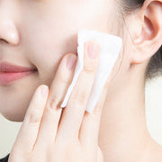 ProtoClinical k-beauty pale peach beauty graphic with soft cream and pink blocks on a light background.
